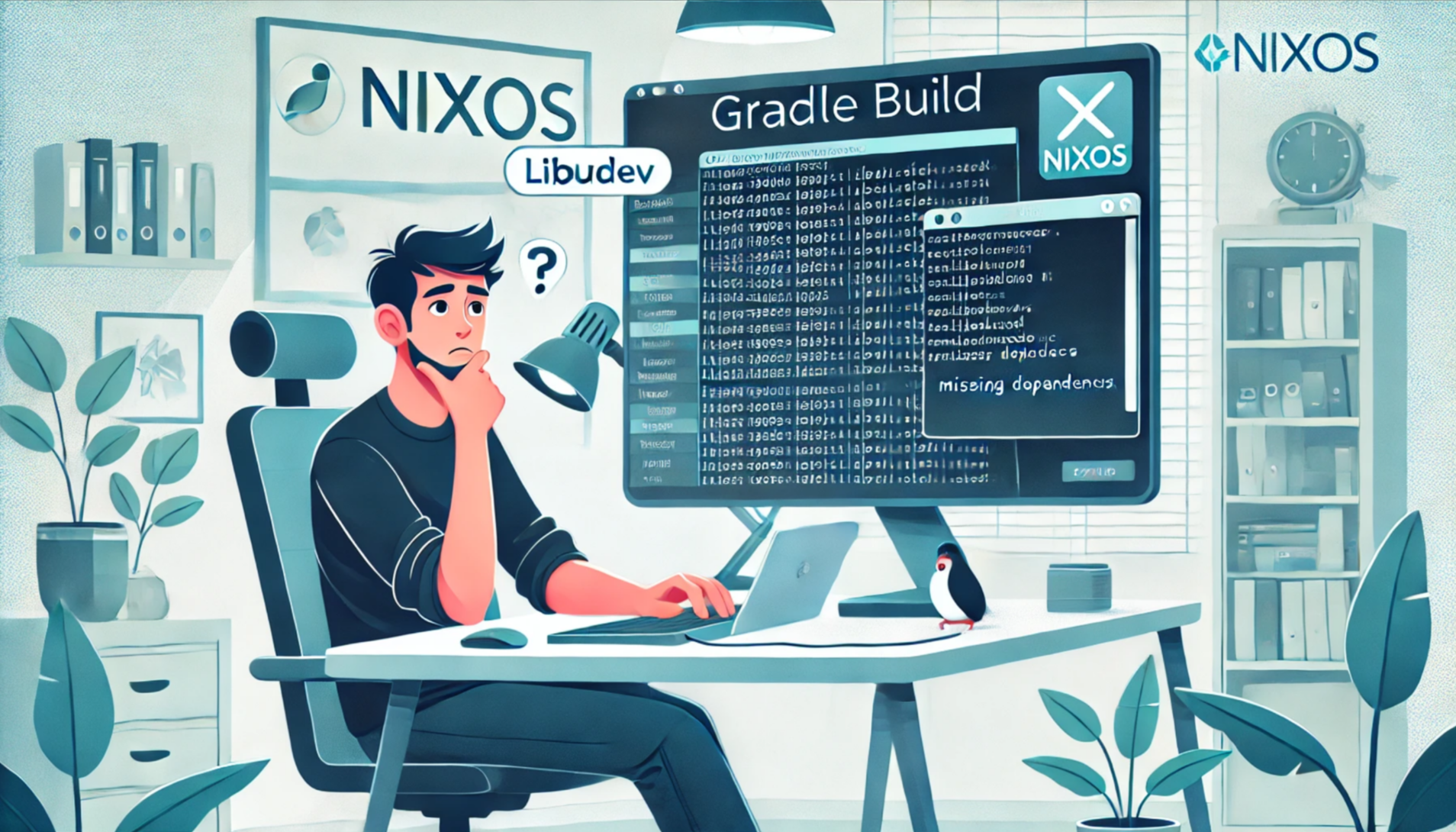 Fixing Missing libudev Warnings from Gradle on NixOS